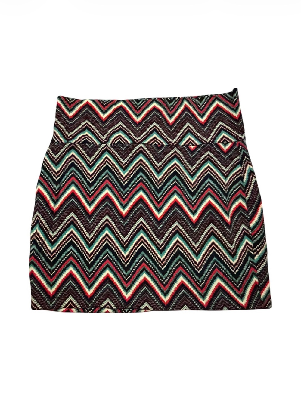 Lily Rose Chevron Zigzag Mini Skirt